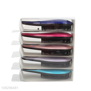 Hot items multicolor plastic massage hair comb brush