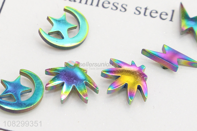 Personalized Design Stainless Steel Ear Stud For Ladies