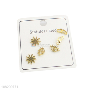 Yiwu Market Fashion Earring Stainless Steel Ear Stud