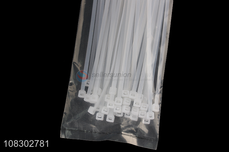 Wholesale 50pcs 4*200mm nylon cable ties for indoor and outdoor