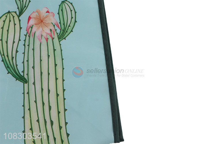 Latest products cactus pattern tote shopping bag for sale