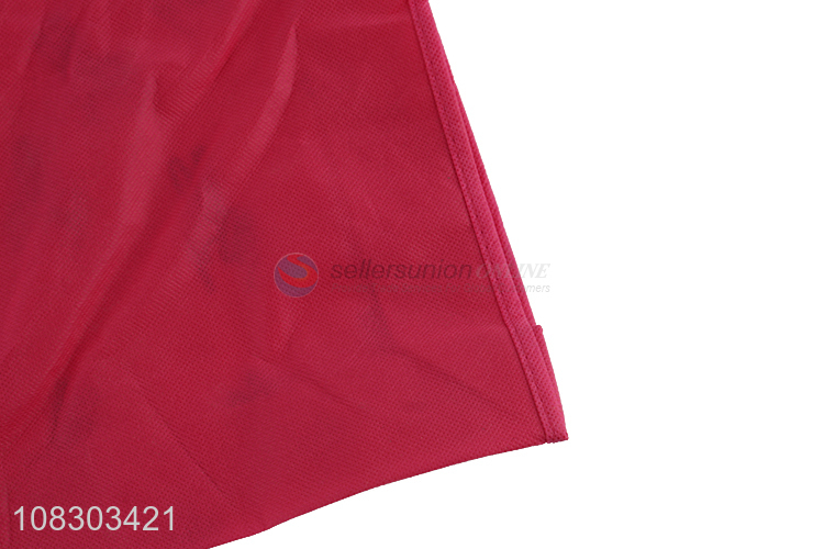 Factory direct sale red folding daily use tote shopping bag