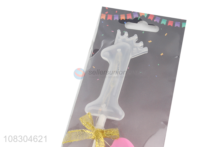 Wholesale novelty led light up number cake topper cake decoration