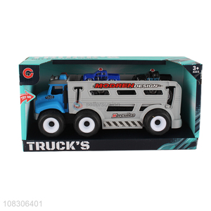 New Arrival <em>Light</em> And Music Inertial Truck With Little Police <em>Car</em> Set