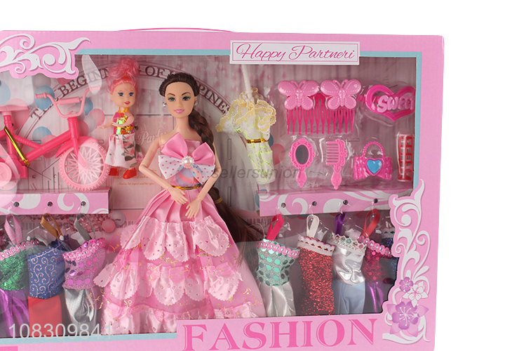 Factory price girls beauty doll play house toy set for gifts