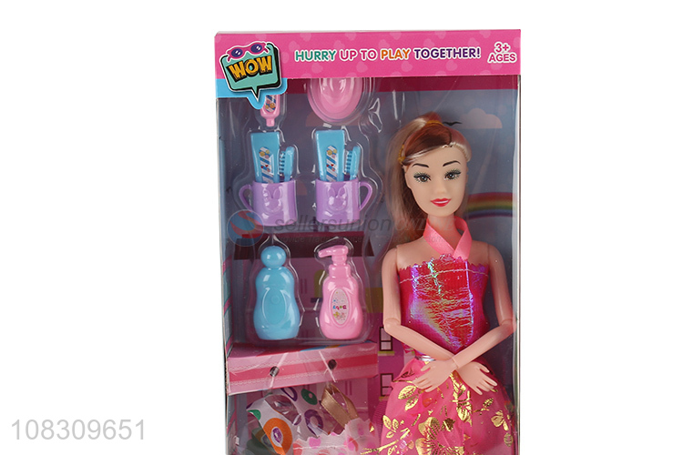 Yiwu wholesale cute dress up doll beauty toy doll for children