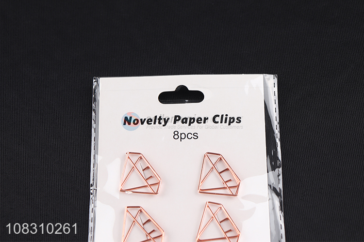 High Quality Creative Diamond Shape Paper Clip Metal Pin for Office