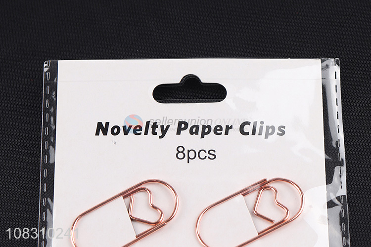 Factory price creative bow paper clips office stationery clips