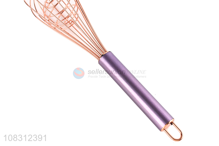 Good price kitchen egg whisk long handle eggbeater wholesale