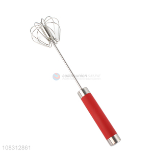 Best seller long handle manual egg whisk for kitchen baking