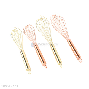 China supplier long handle egg whisk home kitchen egg tools