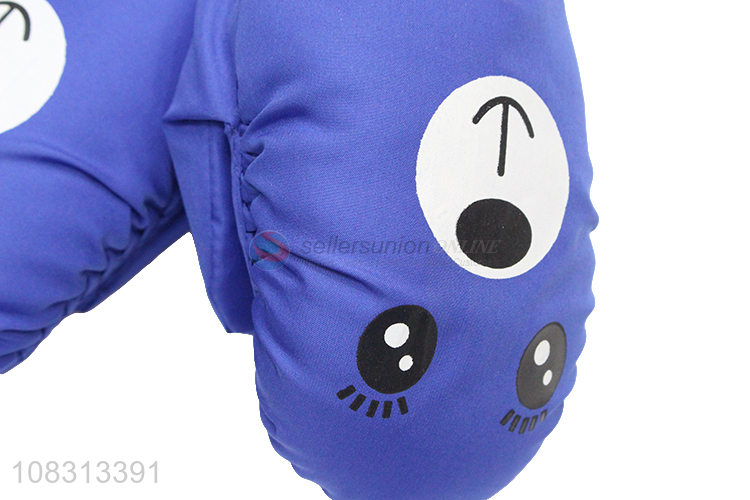 Hot selling kids winter warm gloves cartoon outdoor ski gloves