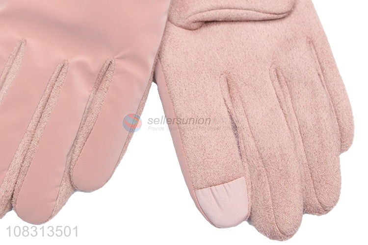 Good quality women winter outdoor touchscreen cycling gloves