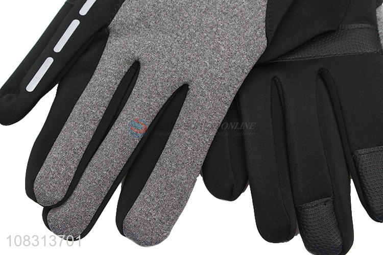 Good quality men women winter touchscreen gloves outdoor gloves