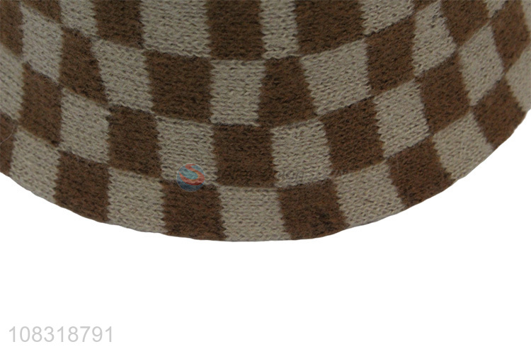 Factory price fashion checkerboard fisherman hat polyester hat