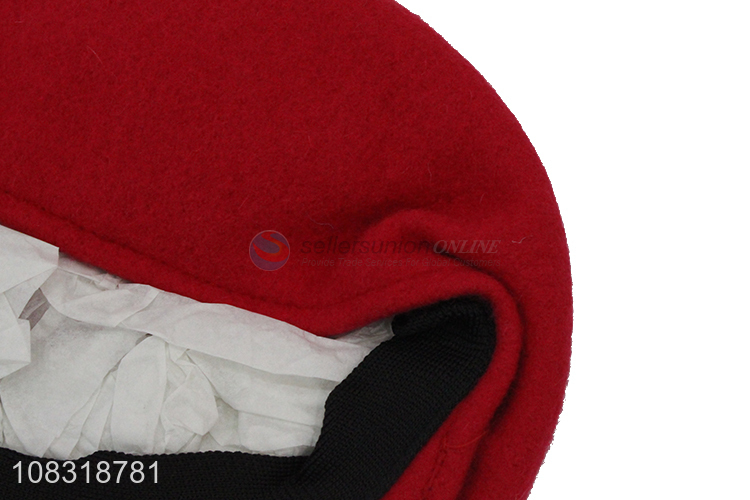 China factory wholesale fashion peaked cap ladies winter beret