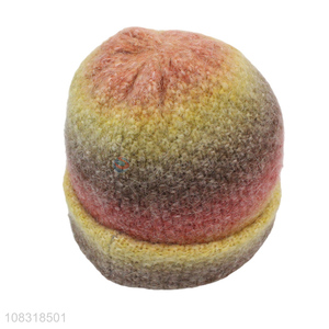 Online Wholesale Fashion Gradient Cap Fleece Knitted Cap