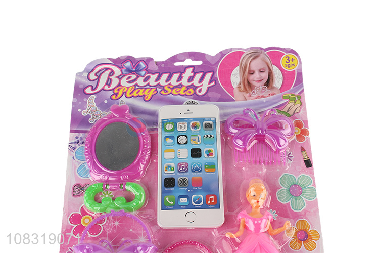Custom Plastic Girls Pretend Play Beauty Play Set Toy