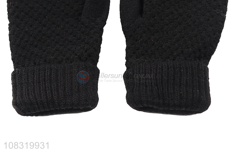 Good quality women winter full finger touchscreen mittens