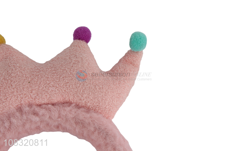 High quality crown hairband fluffy headband party favors