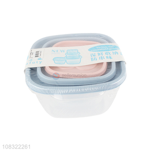 Top selling plastic food storage box preservation box set