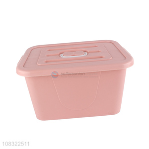 Yiwu wholesale pink plastic household storage bins storage box