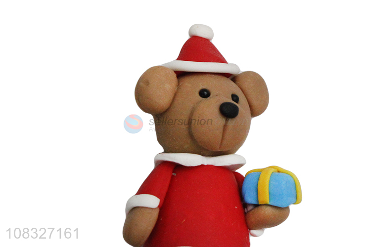 Cute Bear Polymer Clay Cake Topper Fashion Cake Decoration