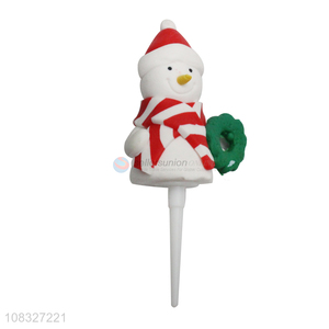 Hot Selling Snowman Figurine Cake Topper For Cake Decoration