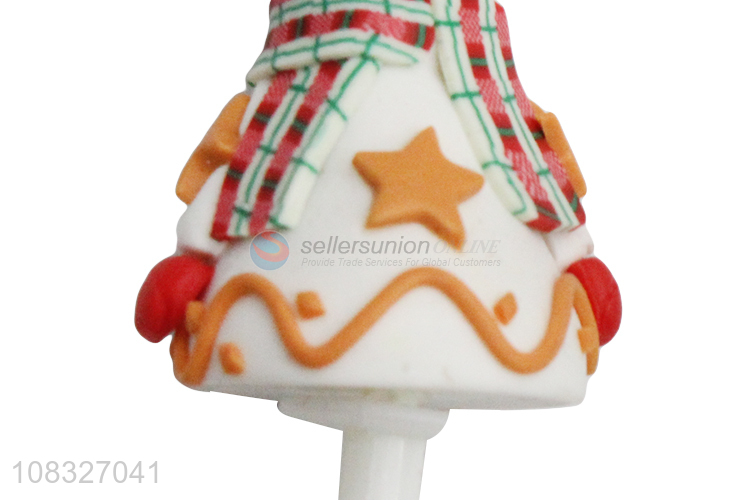 Hot Selling Cute Snowman Polymer Clay Cake Topper Cupcake Topper