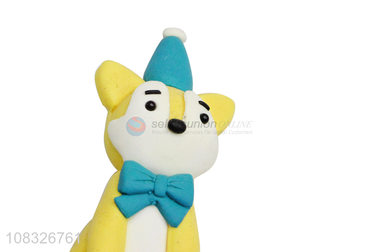 New Design Cartoon Animal Clay Cake Topper For Kids Birthday Cake