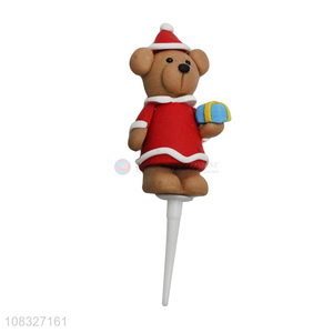 Cute Bear Polymer Clay Cake Topper Fashion Cake Decoration