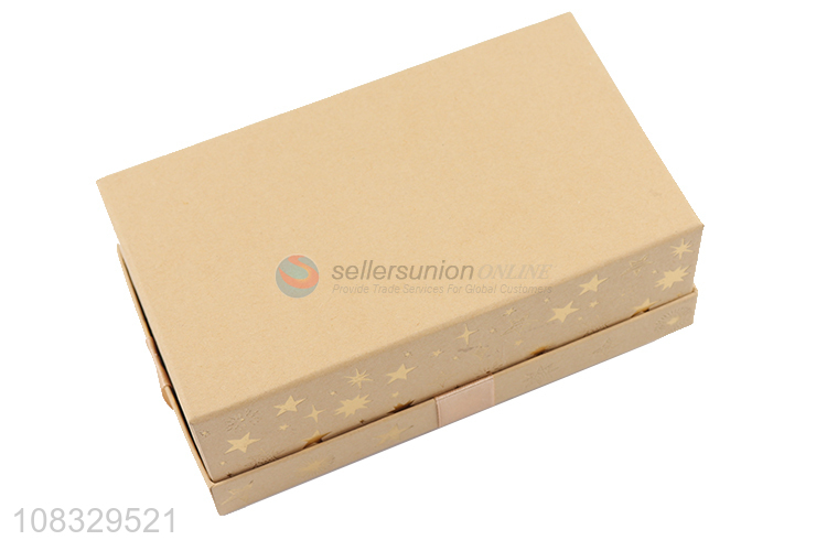 Wholesale rectangular Christmas gift box paper gift box with ribbon
