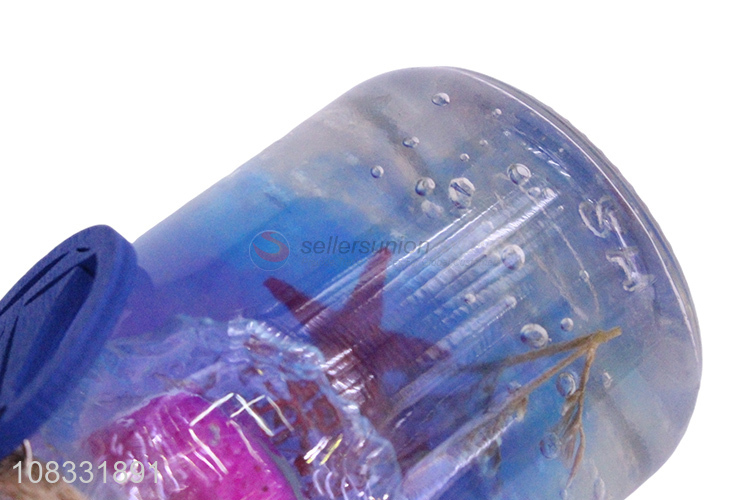 Good sale desktop glass candle bottle handicraft decoration