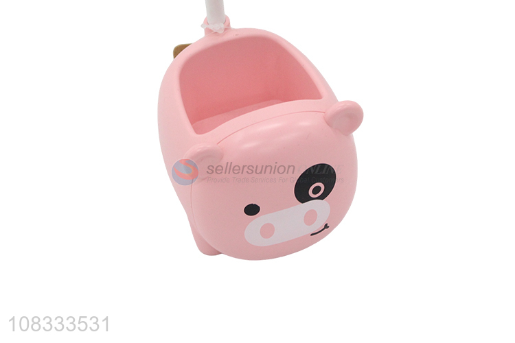 Cartoon Pig Storage Box Base Flexible Table Lamp Reading Lamp