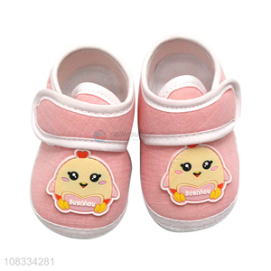 Most popular pink cute cartoon baby toddler baby warm shoes