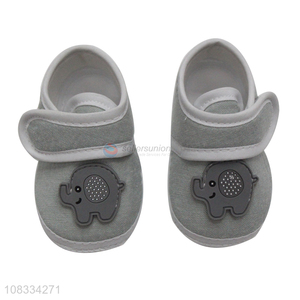 Top selling elephant design cotton baby toddler casual shoes