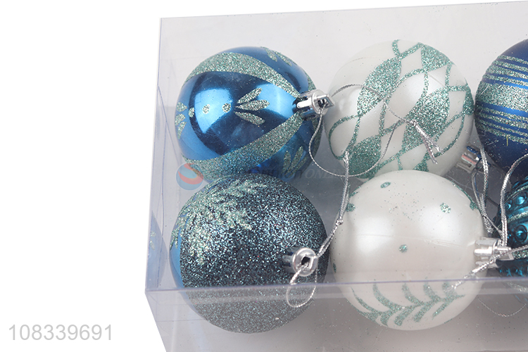 Hot Selling 6 Pieces Plastic Christmas Ball Christmas Ornament