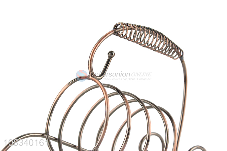 Wholesale price simple wine holder home iron art wine rack