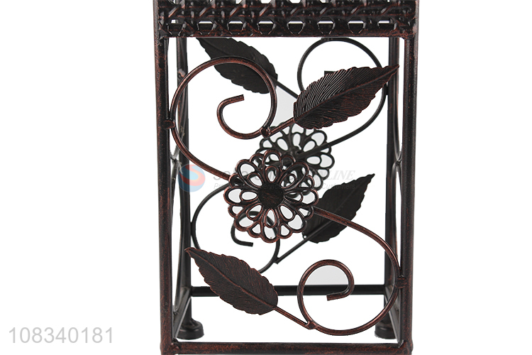 China market retro wine holder iron art wine bottle rack