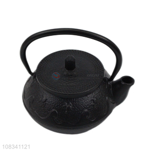 Wholeslae 0.3L Chinese kungfu tea pot cast iron tea kettle all black