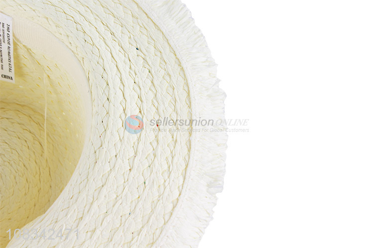 Personalized Design Wide Brim Straw Hat Summer Sun Hat