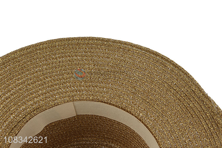 High Quality Fashion Wide Brim Straw Hat Cheap Sun Hat