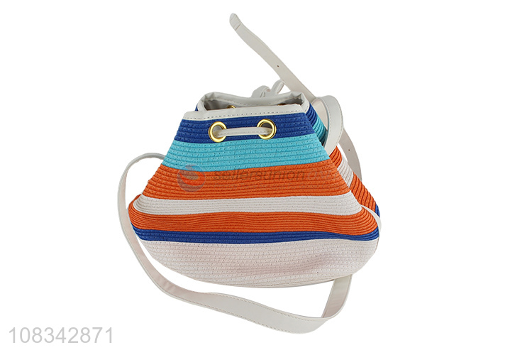 High Quality Fashion Straw Hat With Draw String Bag