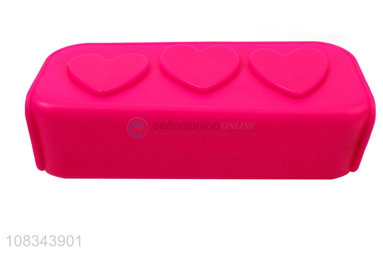 Hot Selling Large Capacity Silicone Pencil Bag With Zipper