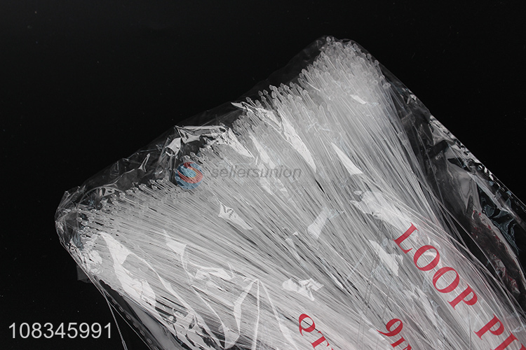 Wholesale 1000pcs 9 inch adjustable loop tie fasteners tag pins