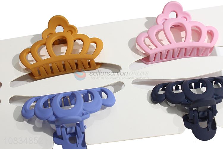 Hot selling stylish crown hair claw clips fashion accessories