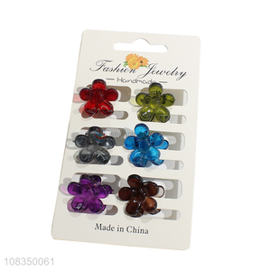 Yiwu factory colored elegant hair claw clips for decoration