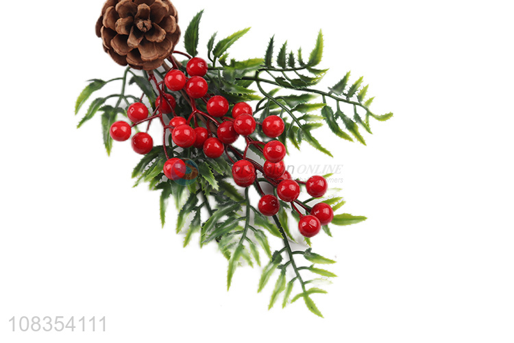 Yiwu market wholesale artificial decorative twig Christmas branch