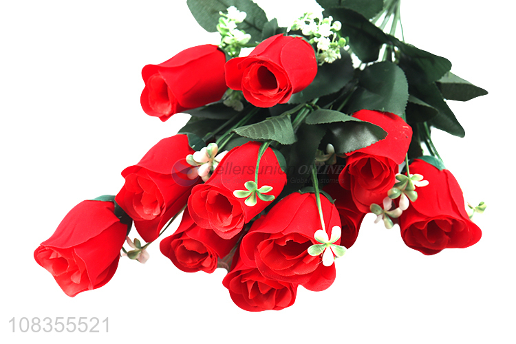 Factory Price Creative Artificial Rose Lily Combination Bouquet