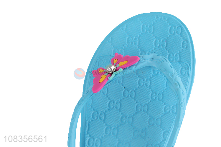 Good sale blue non-slip cool women flip-flops slippers wholesale